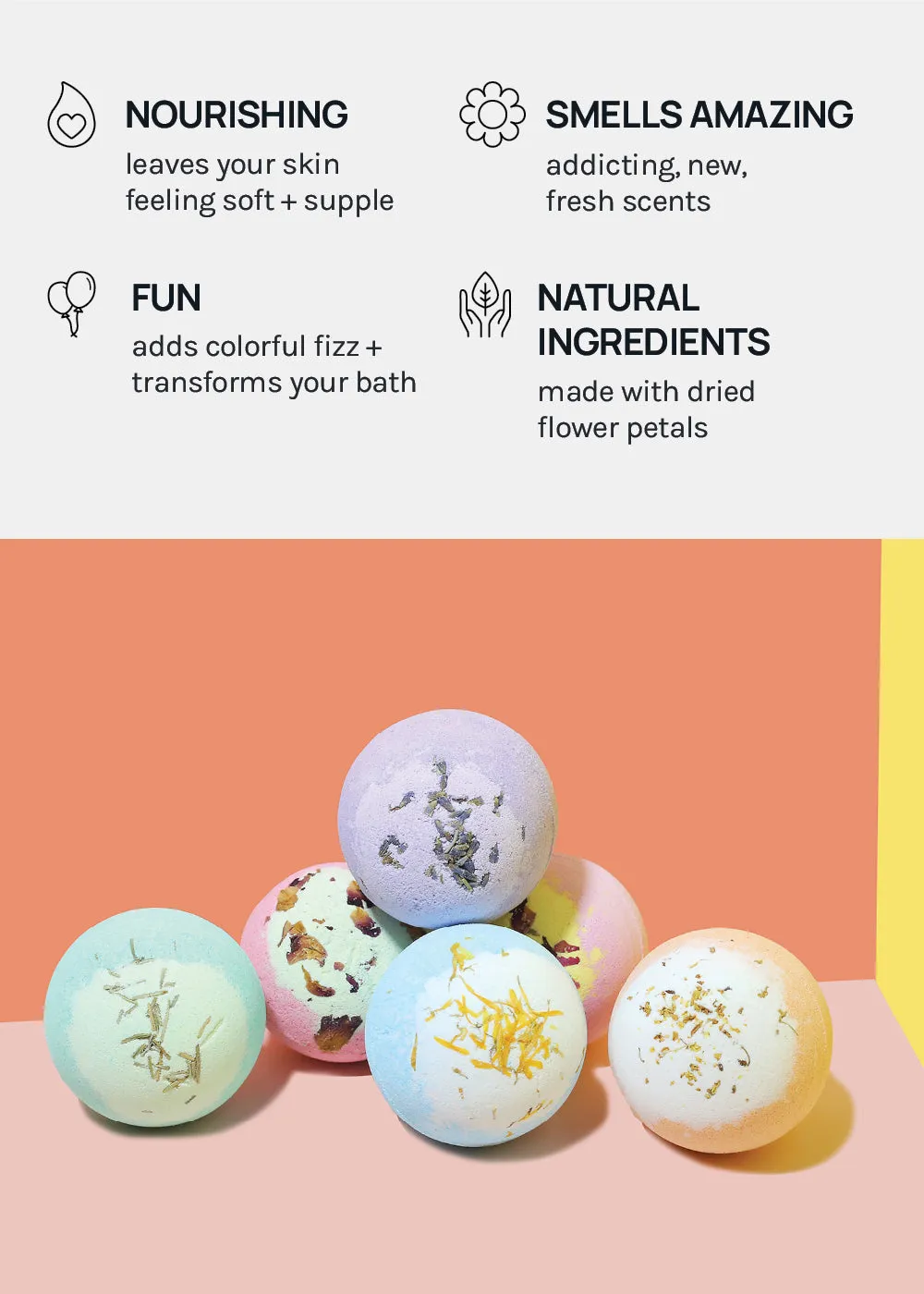 AOA Bath Bomb- Peach Princess