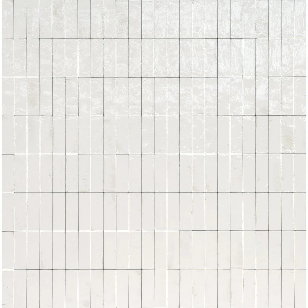 Bianco Glossy, 2" x 6" - Porcelain Tile