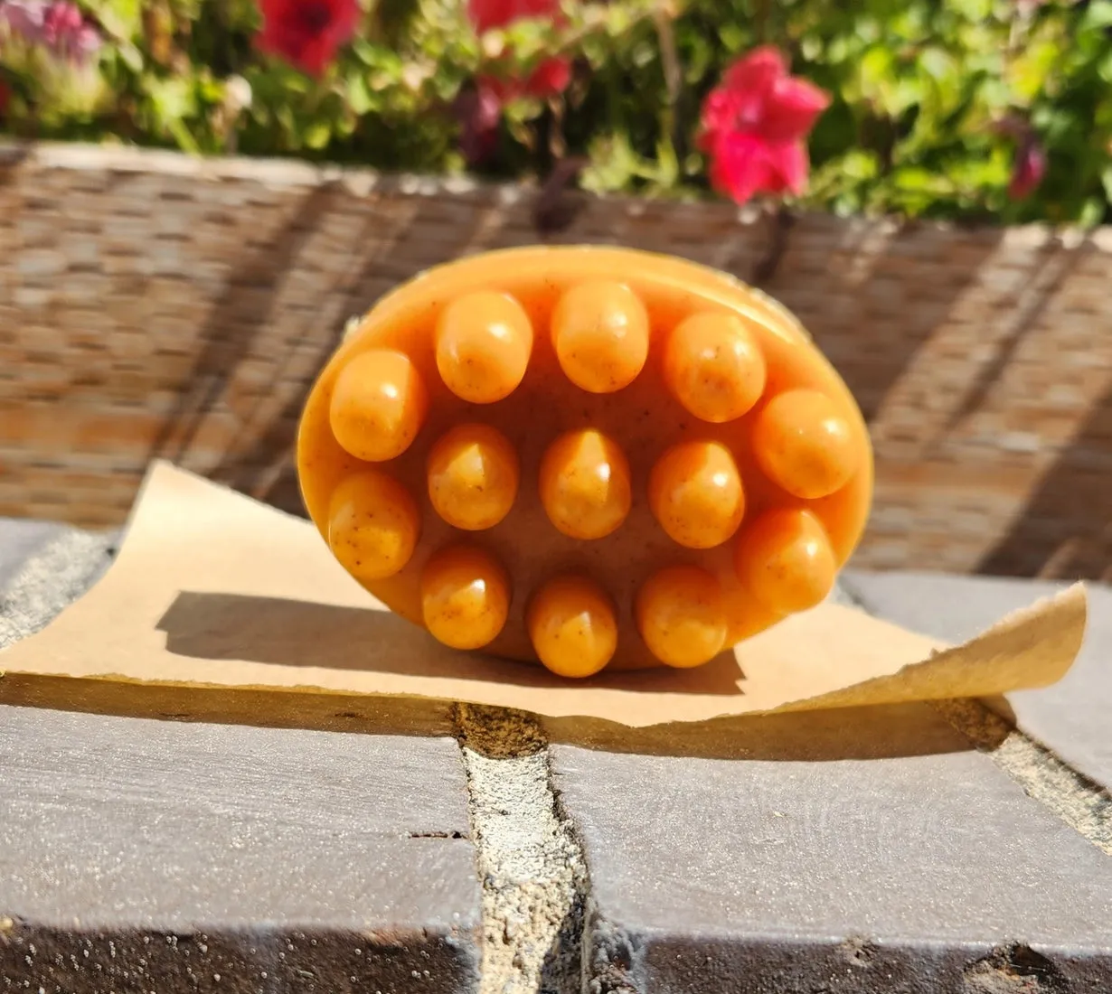 Carrot Soap with Raw Turmeric and Ginger, 4oz Bar or Loaf