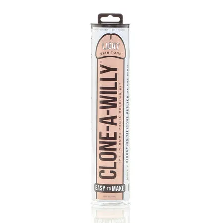 Clone A Willy Realistic Vibrator Silicone Dildo In Home Molding Kit Light Skin Tone Flesh