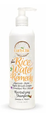 Curly Chic Rice Water Remedy Revitalizing Shampoo 12 Oz