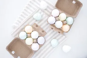 Easter Egg Essential Oil Bath Bombs - Gift Box of 6