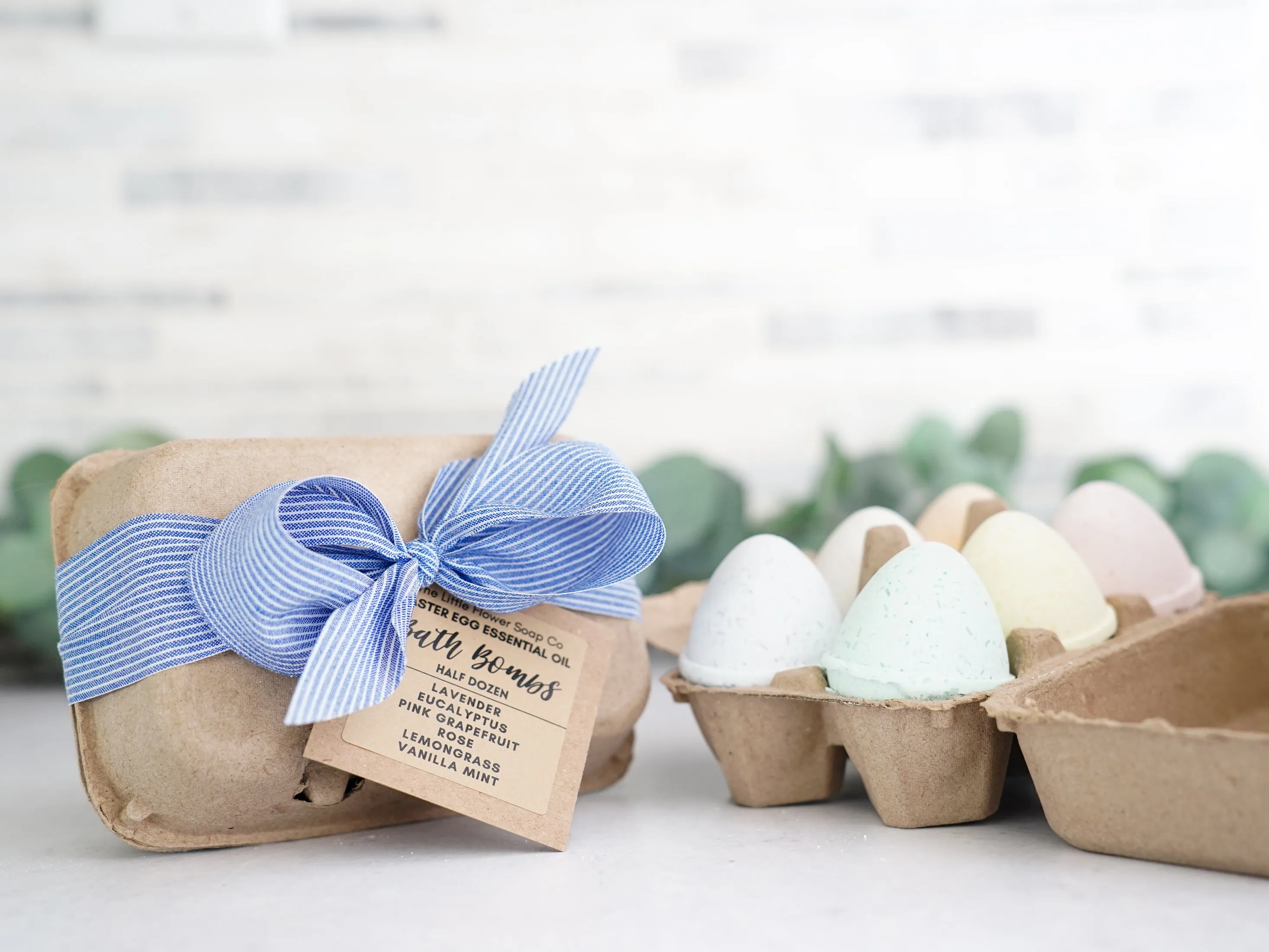 Easter Egg Essential Oil Bath Bombs - Gift Box of 6