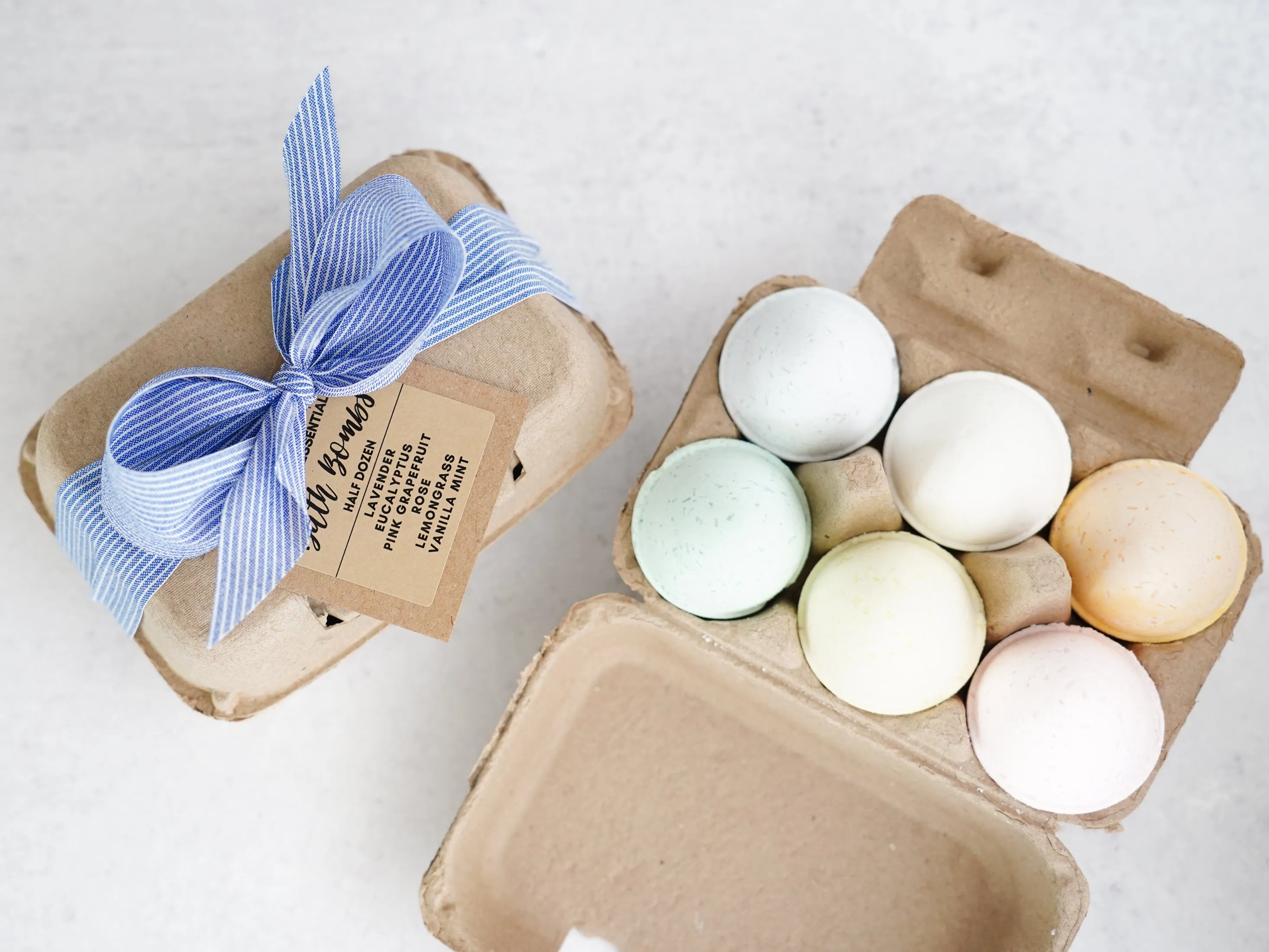 Easter Egg Essential Oil Bath Bombs - Gift Box of 6