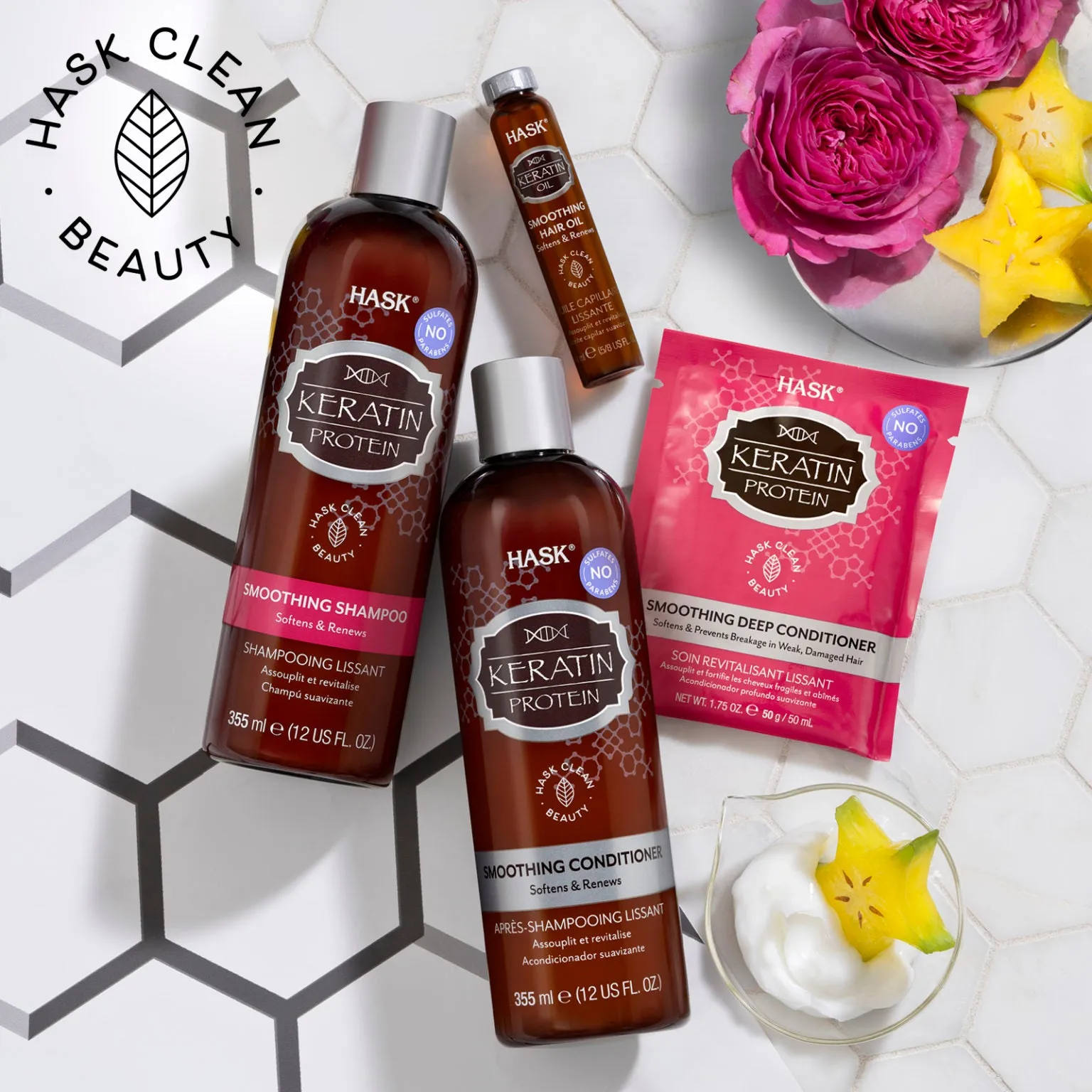 HASK Keratin Smooth Smoothing Shampoo