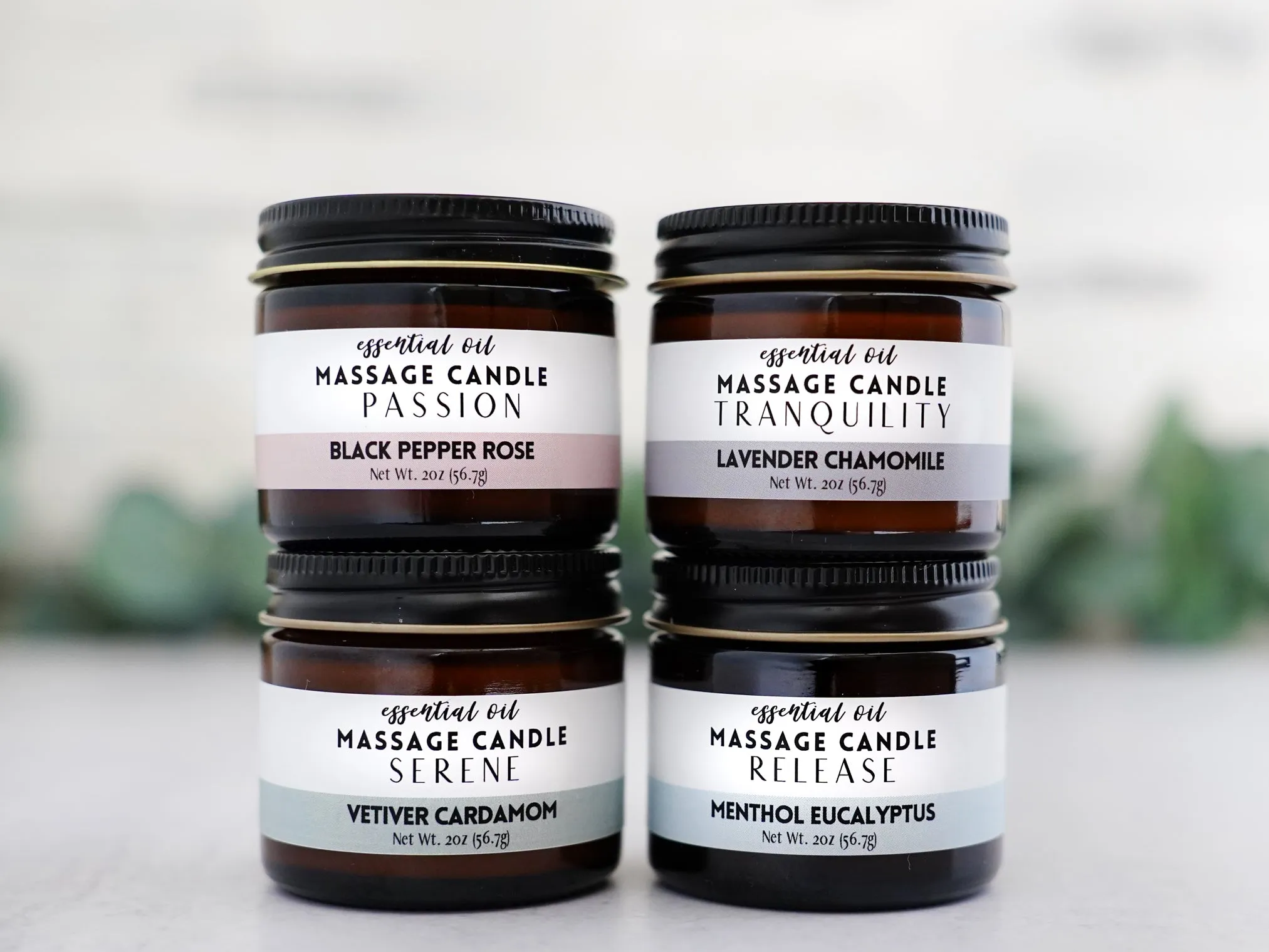Release Massage Oil Candle - Menthol Eucalyptus Cinnamon
