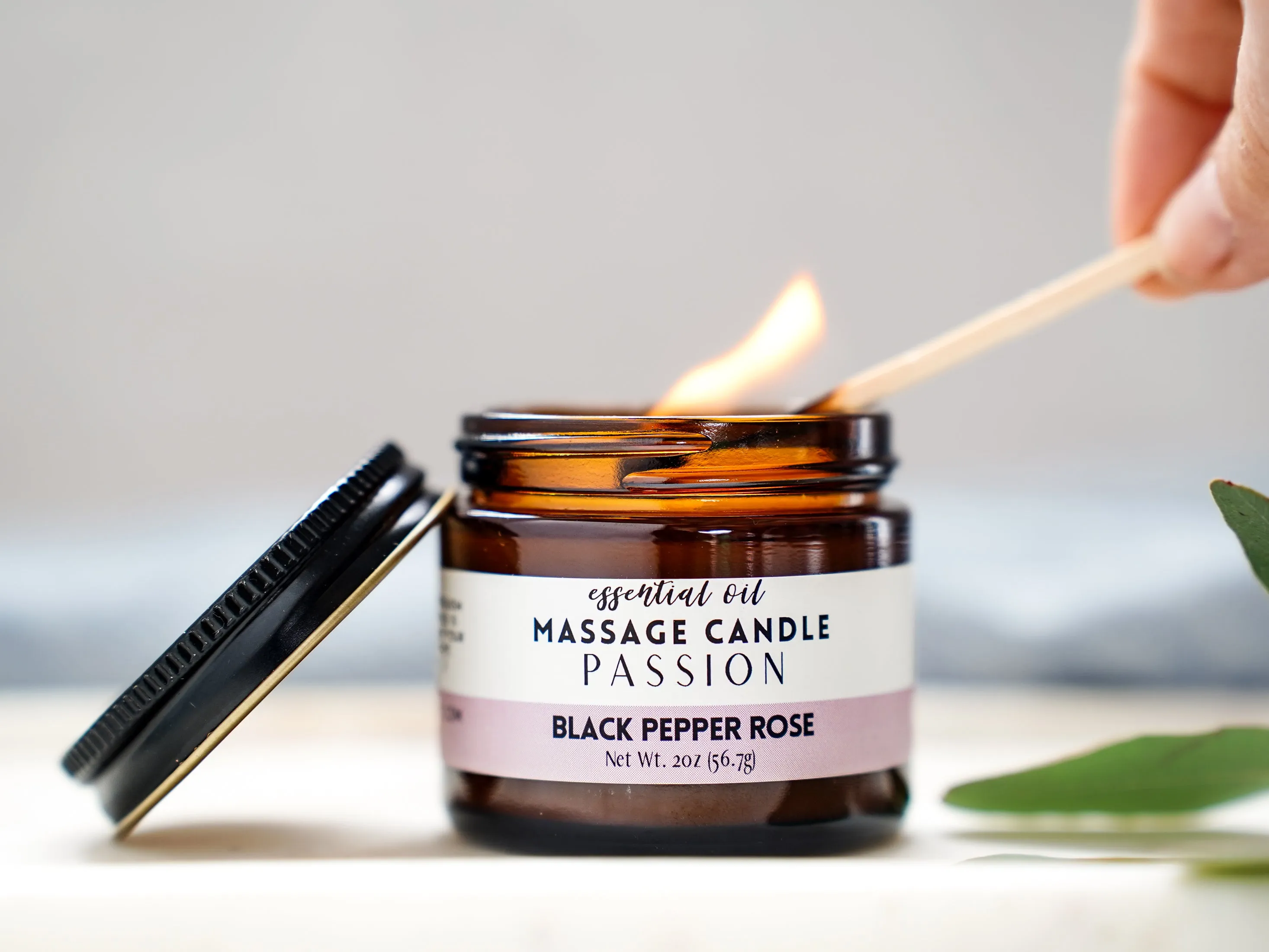 Release Massage Oil Candle - Menthol Eucalyptus Cinnamon