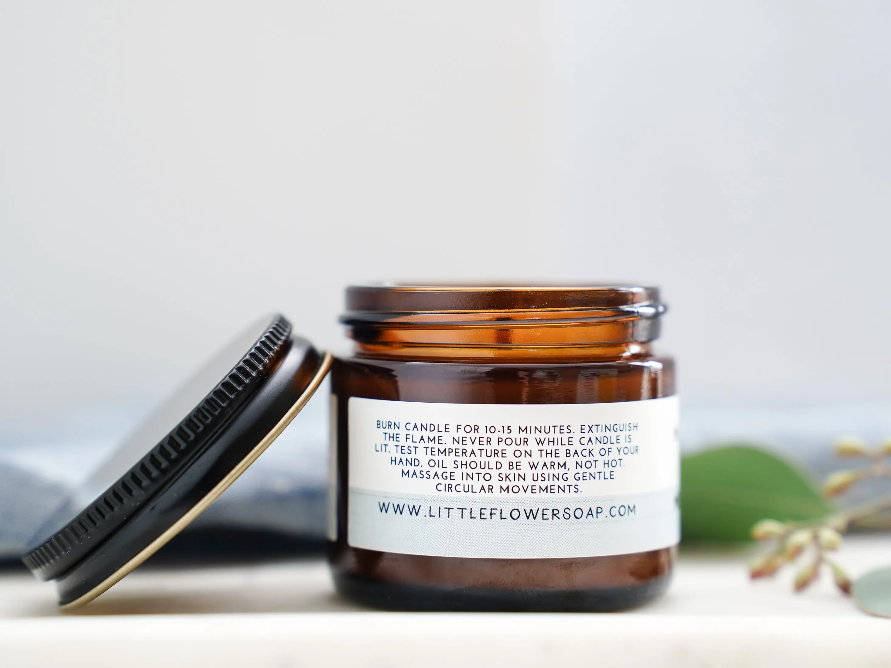 Release Massage Oil Candle - Menthol Eucalyptus Cinnamon