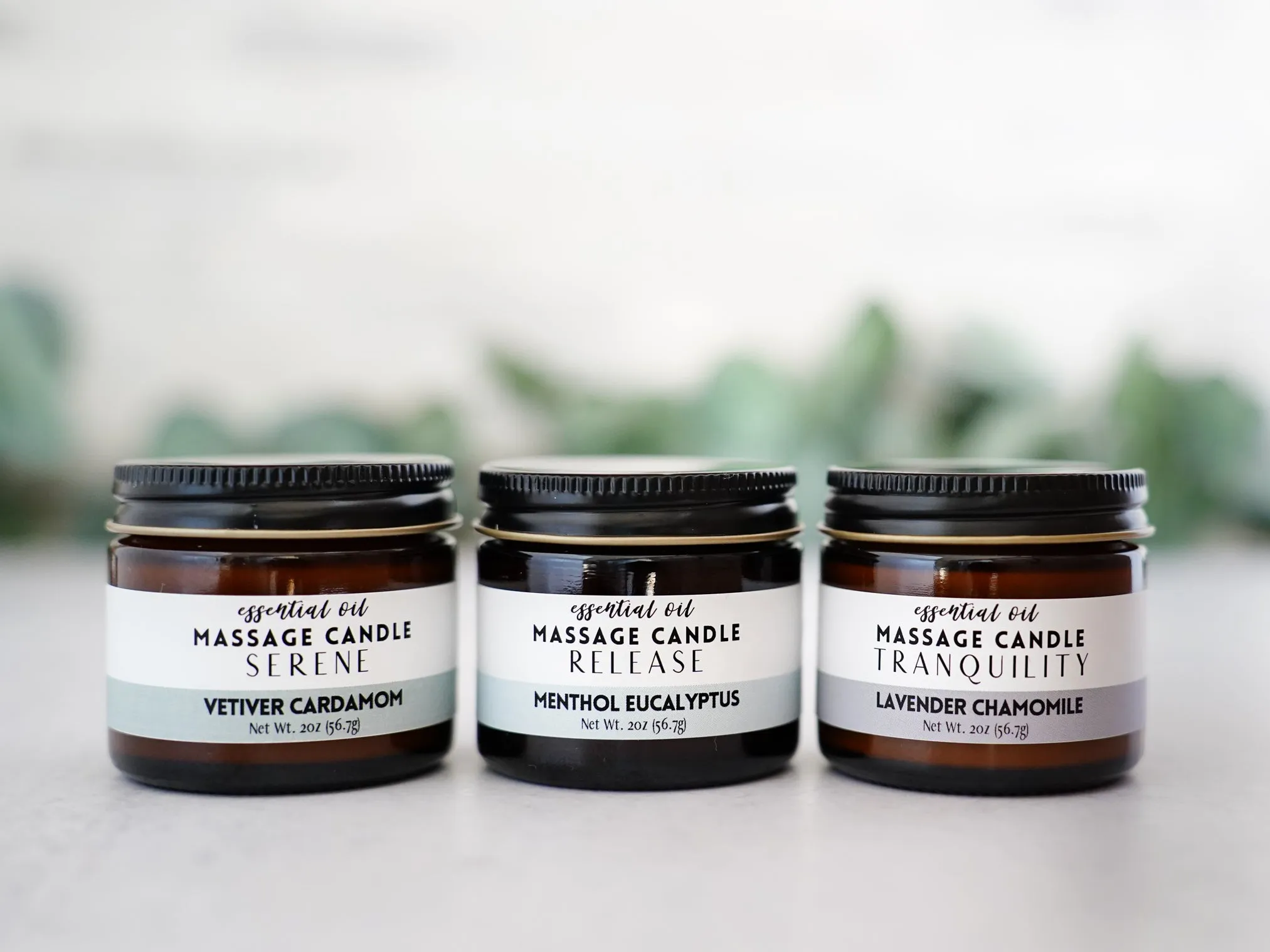 Release Massage Oil Candle - Menthol Eucalyptus Cinnamon