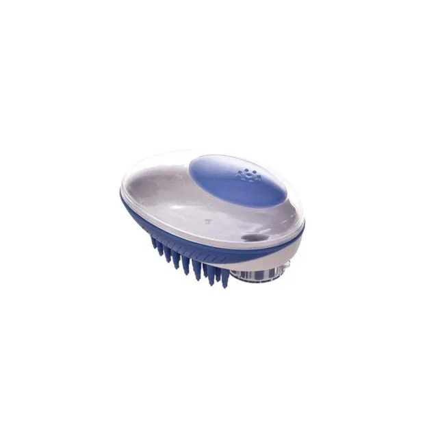 Scrub & Suds: Dog Wash Brush with Soap Dispenser!